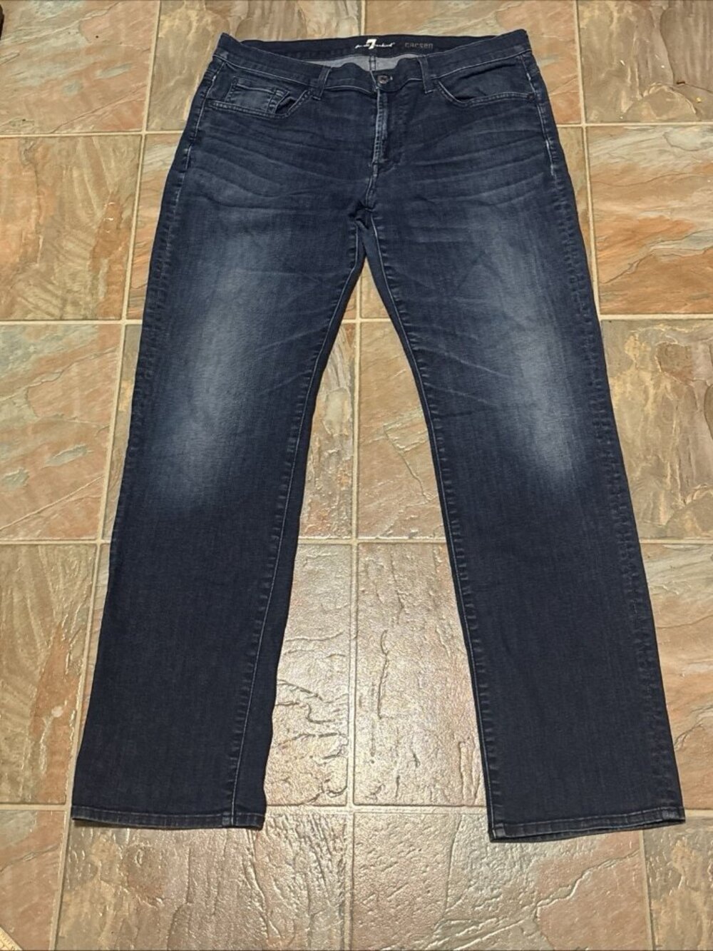 7 For All Mankind Carsen Jeans Mens 36x32 Blue Denim